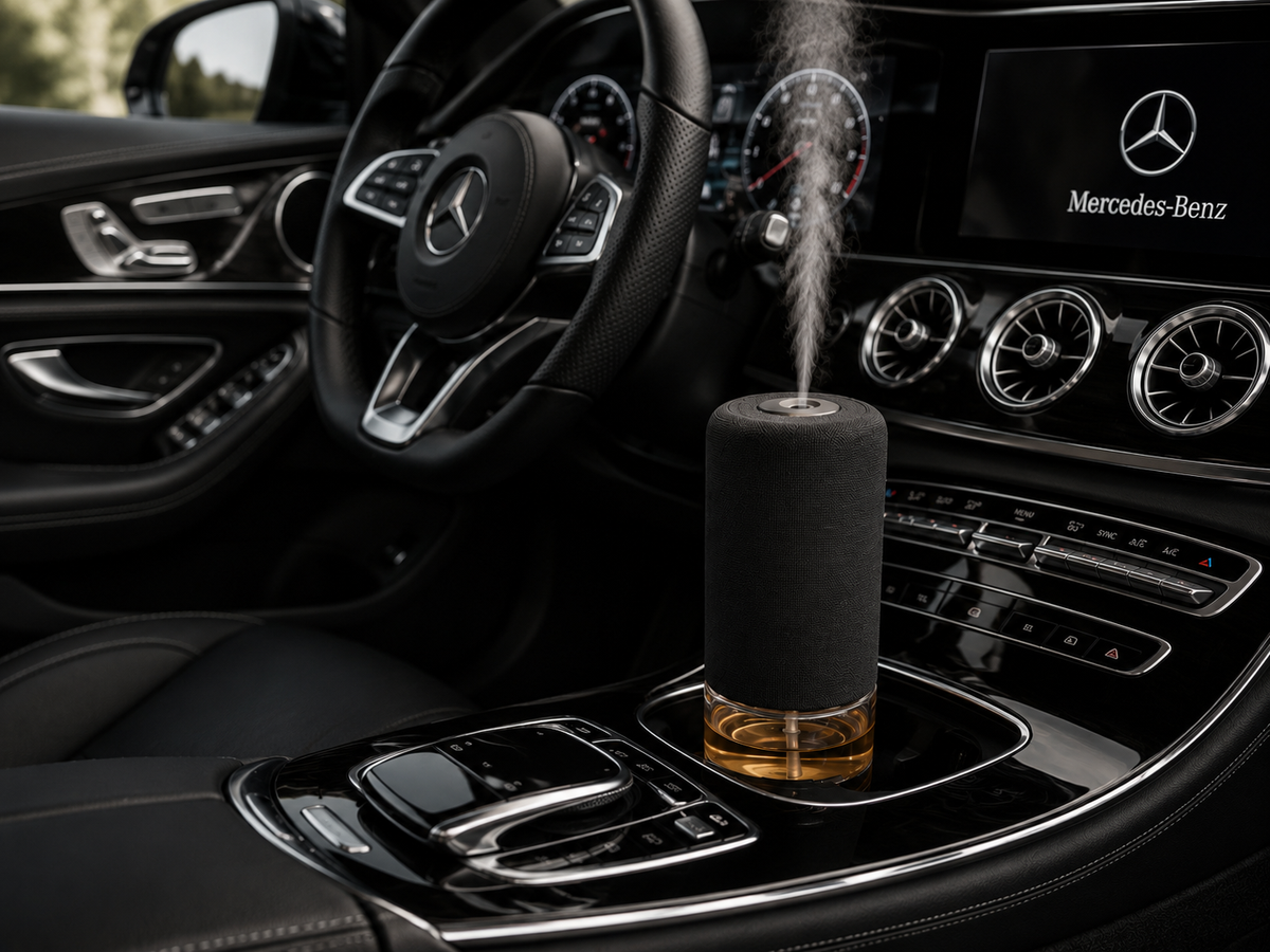 WELLMEDICA SOUL VELOURS in Schwarz, Mittelkonsole Mercedes-Benz