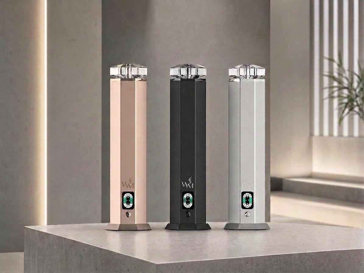 WELLMEDICA SOUL Crystal Touch Diffusor drei Farben Roségold Graphitschwarz Silber