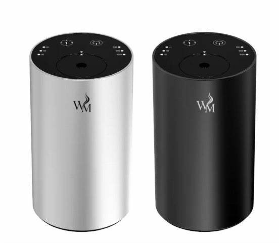 WELLMEDICA SOUL Mini Compact CAR Diffusor silber und schwarz