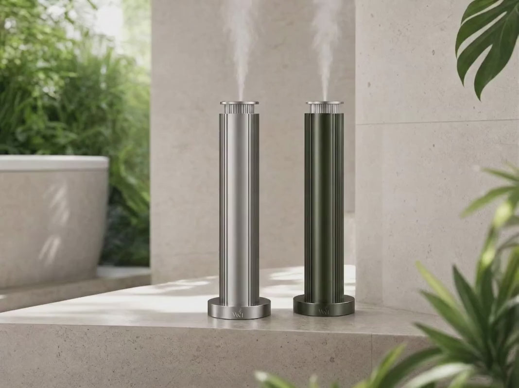 WELLMEDICA SOUL Fluted Steel Diffusor Silber Waldgruen Video