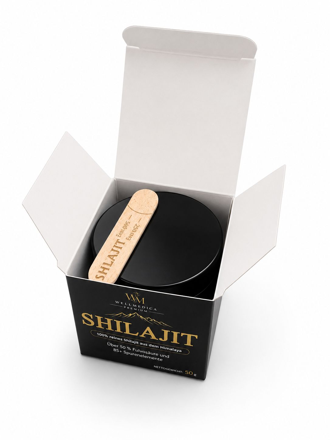 Shilajit – Verpackung geöffnet