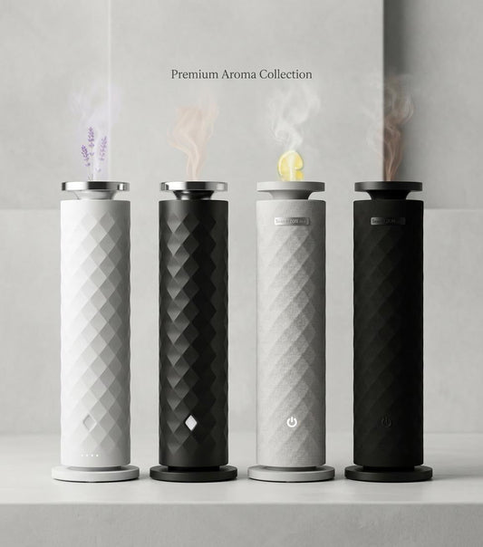 WELLMEDICA SOUL Smart Ribbed Tower Diffusor Premium Aroma Collection 4 Farben
