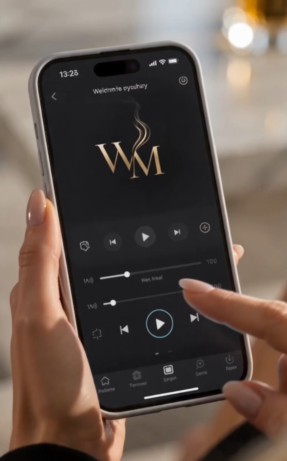 WELLMEDICA App-Steuerung – Duft- und Klangregler